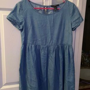 Denim forever 21 babydoll dress